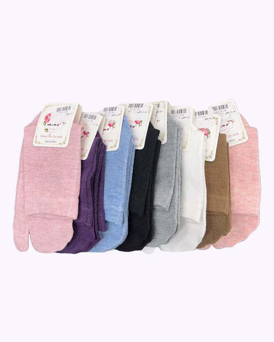 جوراب انگشتی نخی زنانه LUCKY SOCKS